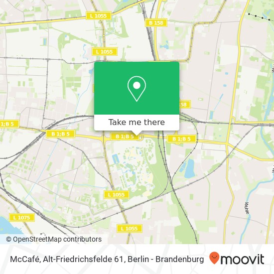 McCafé, Alt-Friedrichsfelde 61 Karte