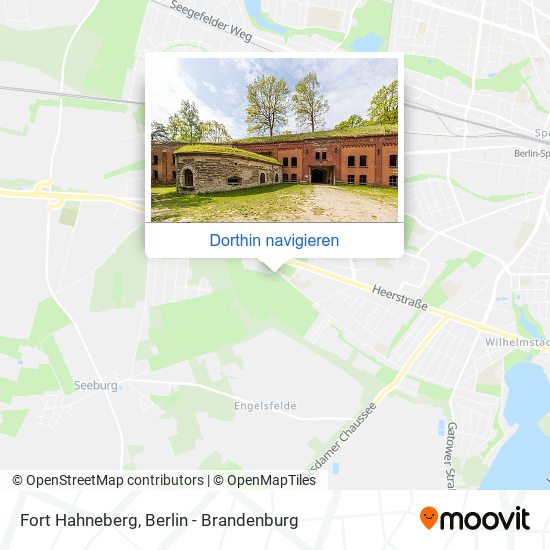 Fort Hahneberg Karte