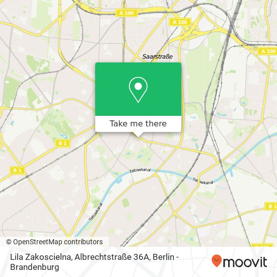 Lila Zakoscielna, Albrechtstraße 36A Karte