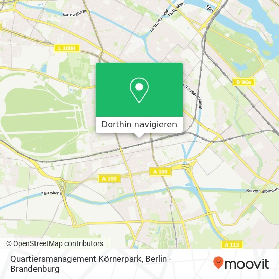 Quartiersmanagement Körnerpark, Emser Straße 15 Karte