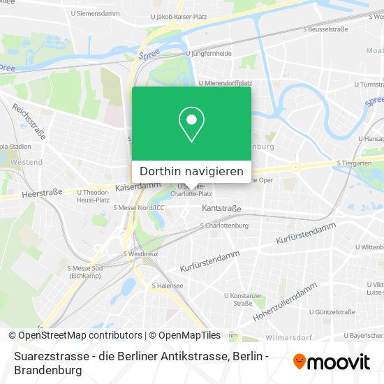 Suarezstrasse - die Berliner Antikstrasse Karte