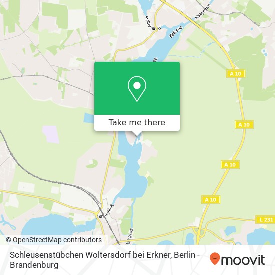 Schleusenstübchen Woltersdorf bei Erkner Karte