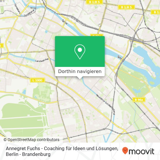 Annegret Fuchs - Coaching für Ideen und Lösungen, Weichselstraße 38 Karte