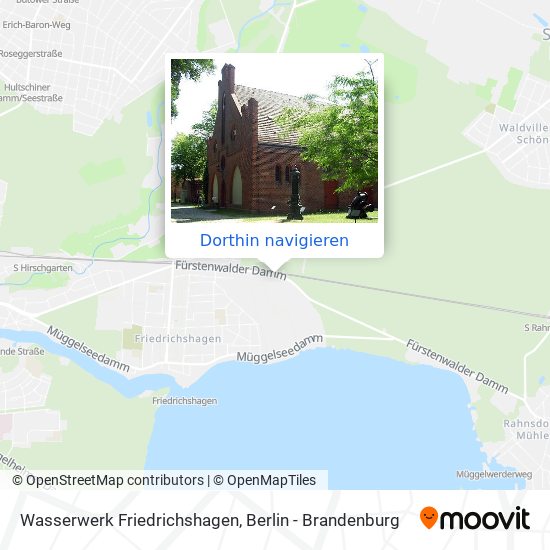 Wasserwerk Friedrichshagen Karte