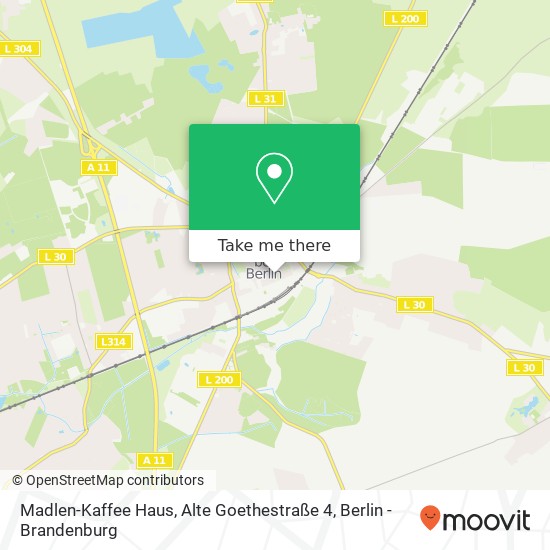 Madlen-Kaffee Haus, Alte Goethestraße 4 Karte