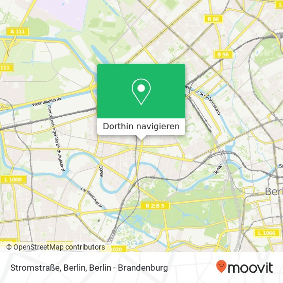 Stromstraße, Berlin, Stromstraße Karte
