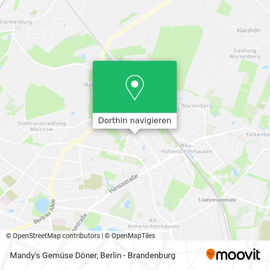 Mandy's Gemüse Döner Karte