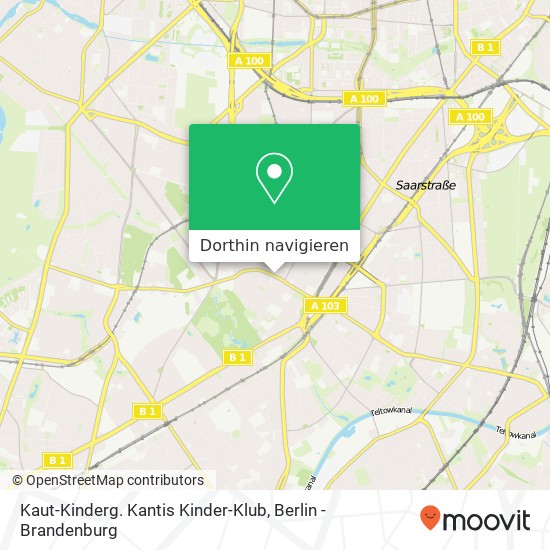 Kaut-Kinderg. Kantis Kinder-Klub, Grunewaldstraße 17 Karte