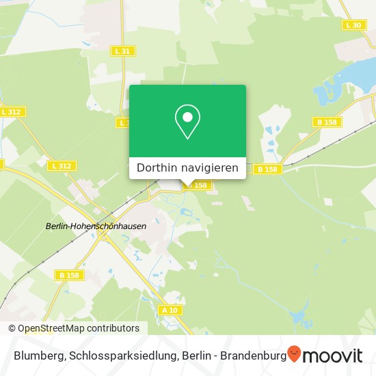 Blumberg, Schlossparksiedlung Karte