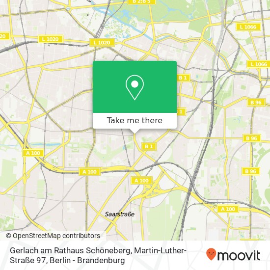 Gerlach am Rathaus Schöneberg, Martin-Luther-Straße 97 Karte