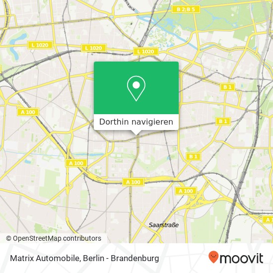 Matrix Automobile, Berliner Straße Karte