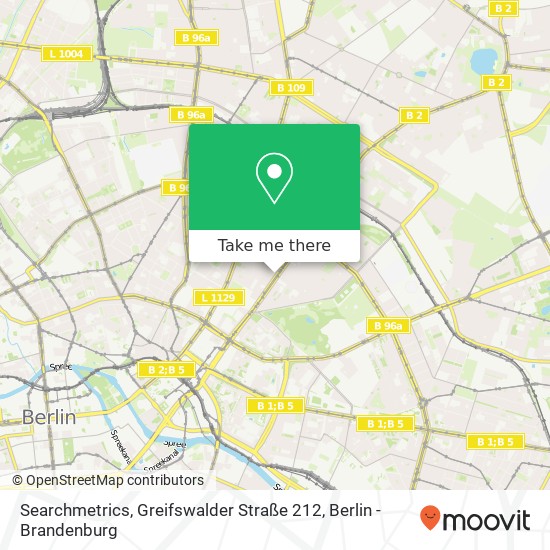 Searchmetrics, Greifswalder Straße 212 Karte