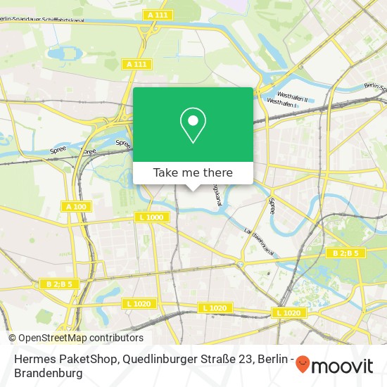 Hermes PaketShop, Quedlinburger Straße 23 Karte