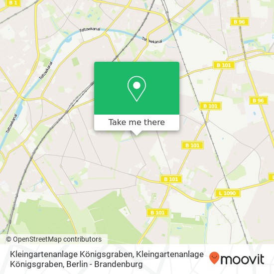 Kleingartenanlage Königsgraben, Kleingartenanlage Königsgraben Karte