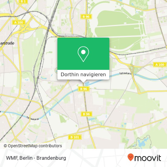 WMF, Tempelhofer Damm 227 Karte