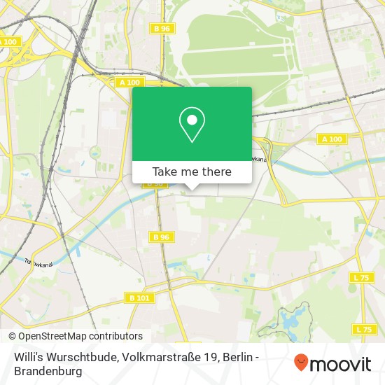 Willi's Wurschtbude, Volkmarstraße 19 Karte