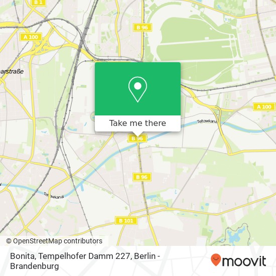 Bonita, Tempelhofer Damm 227 Karte