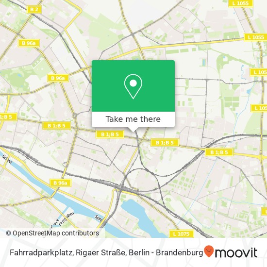 Fahrradparkplatz, Rigaer Straße Karte