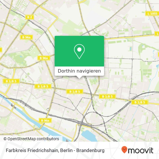 Farbkreis Friedrichshain, Dolziger Straße 37 Karte