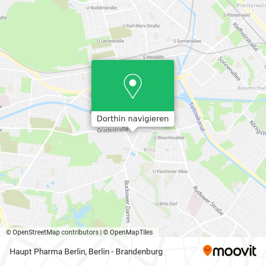 Haupt Pharma Berlin Karte