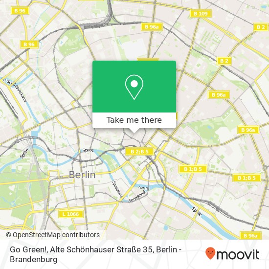 Go Green!, Alte Schönhauser Straße 35 Karte