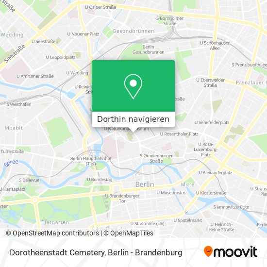Dorotheenstadt Cemetery Karte