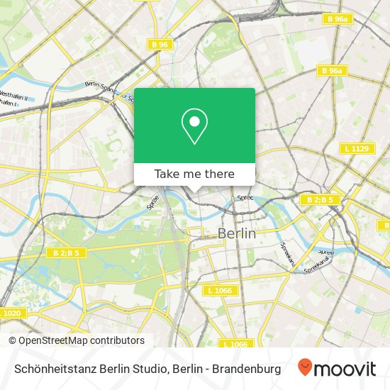 Schönheitstanz Berlin Studio Karte