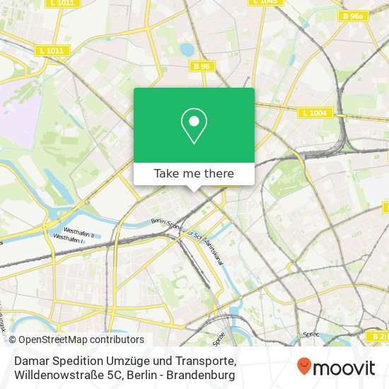 Damar Spedition Umzüge und Transporte, Willdenowstraße 5C Karte