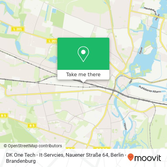 DK One Tech - It-Servcies, Nauener Straße 64 Karte