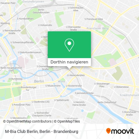 M-Bia Club Berlin Karte