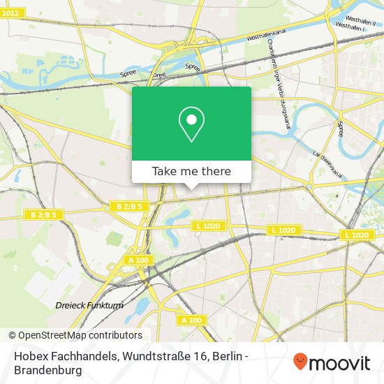 Hobex Fachhandels, Wundtstraße 16 Karte