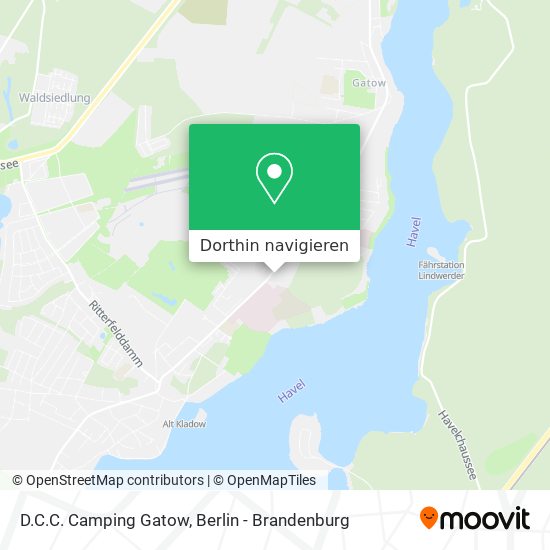 D.C.C. Camping Gatow Karte