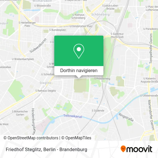 Friedhof Steglitz Karte