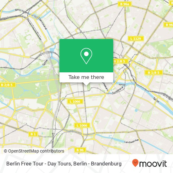 Berlin Free Tour - Day Tours Karte