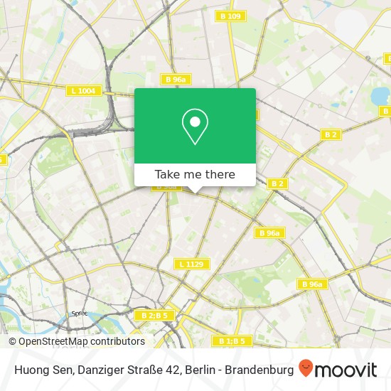 Huong Sen, Danziger Straße 42 Karte