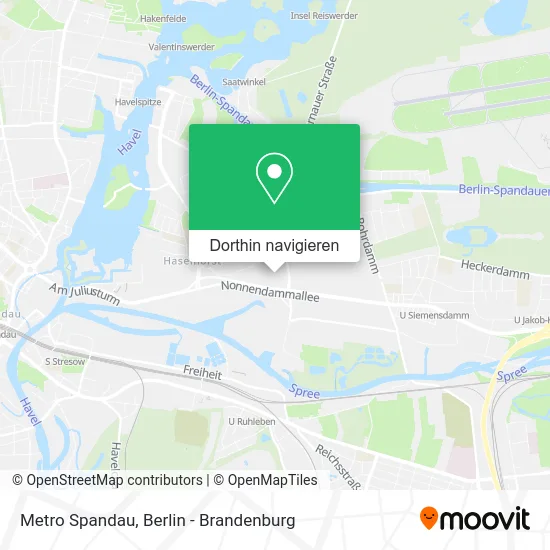 Metro Spandau Karte