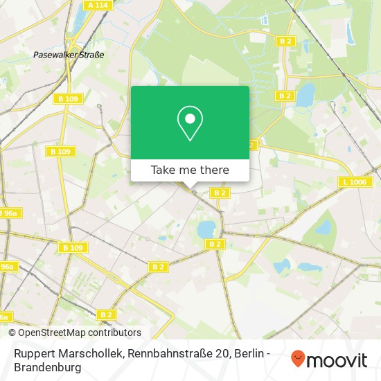 Ruppert Marschollek, Rennbahnstraße 20 Karte