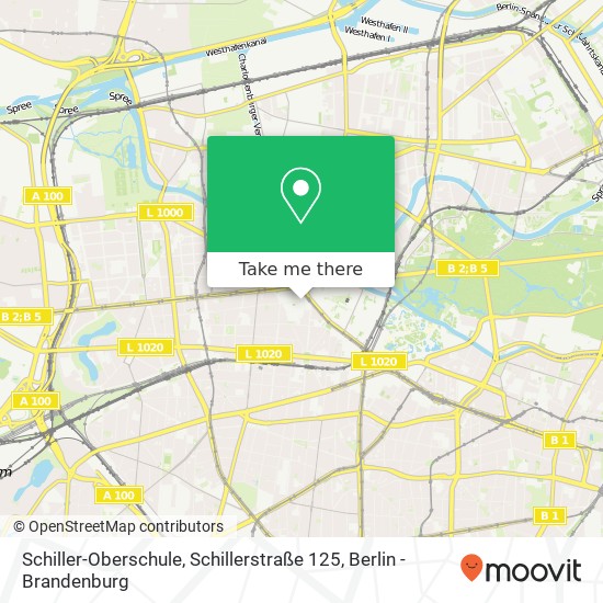 Schiller-Oberschule, Schillerstraße 125 Karte