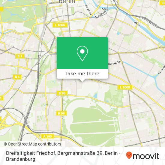 Dreifaltigkeit Friedhof, Bergmannstraße 39 Karte