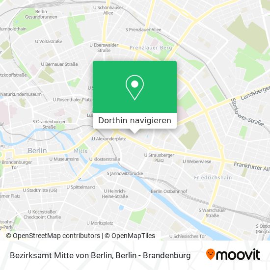Bezirksamt Mitte von Berlin Karte