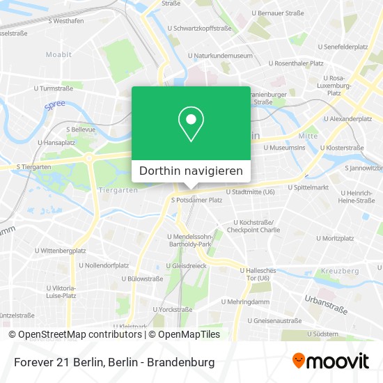 Forever 21 Berlin Karte