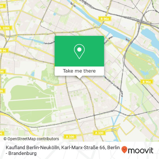 Kaufland Berlin-Neukölln, Karl-Marx-Straße 66 Karte