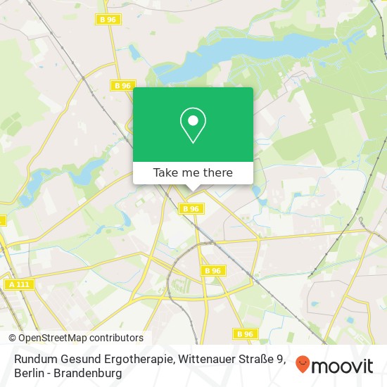 Rundum Gesund Ergotherapie, Wittenauer Straße 9 Karte