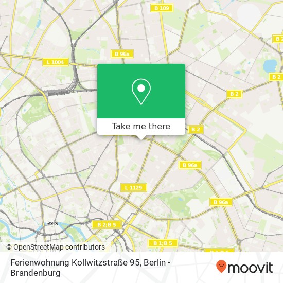 Ferienwohnung Kollwitzstraße 95 Karte