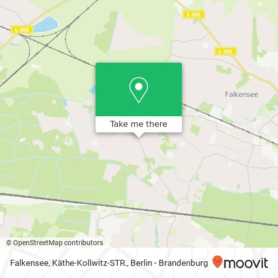 Falkensee, Käthe-Kollwitz-STR. Karte