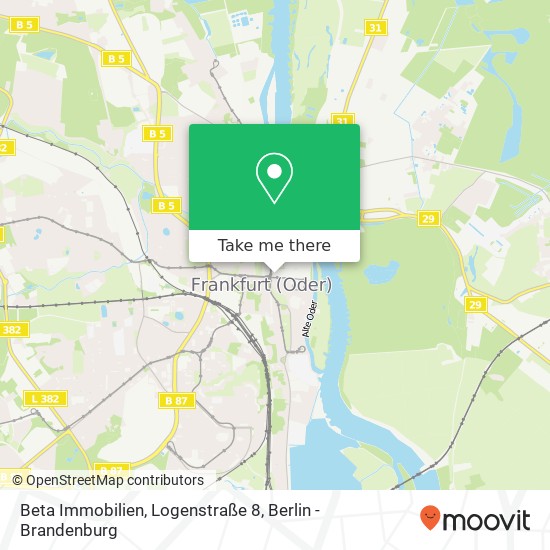 Beta Immobilien, Logenstraße 8 Karte