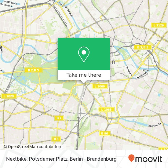 Nextbike, Potsdamer Platz Karte