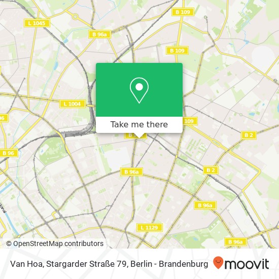 Van Hoa, Stargarder Straße 79 Karte