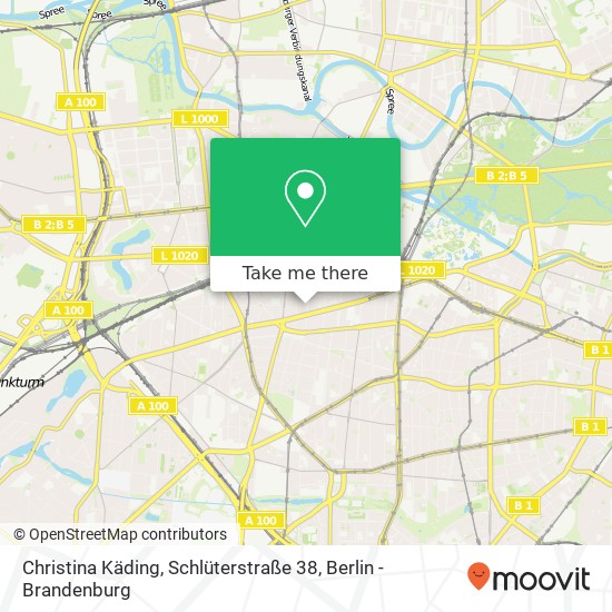 Christina Käding, Schlüterstraße 38 Karte