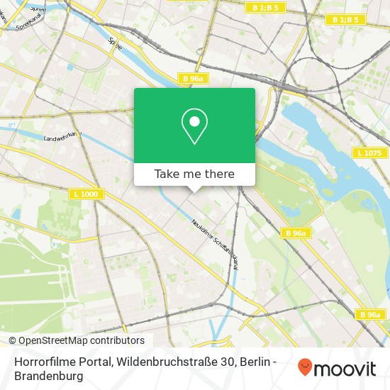 Horrorfilme Portal, Wildenbruchstraße 30 Karte